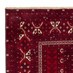 Turkaman Rug - 237 x 156 cm - dark red