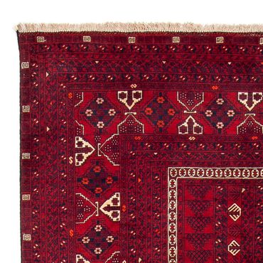 Turkaman Rug - 244 x 158 cm - dark red