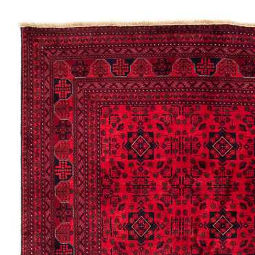 Afghan Rug - 287 x 202 cm - dark red