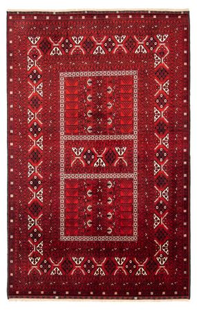 Turkaman Rug - 243 x 160 cm - dark red