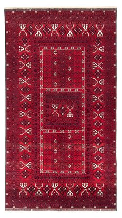 Turkaman Rug - 255 x 151 cm - dark red