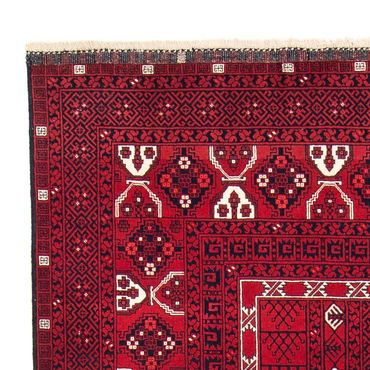 Turkaman Rug - 255 x 151 cm - dark red