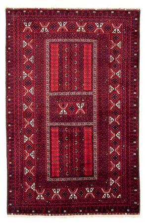 Turkaman Rug - 246 x 160 cm - dark red