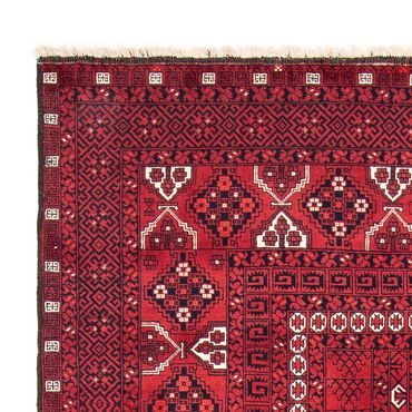 Turkaman Rug - 246 x 159 cm - dark red