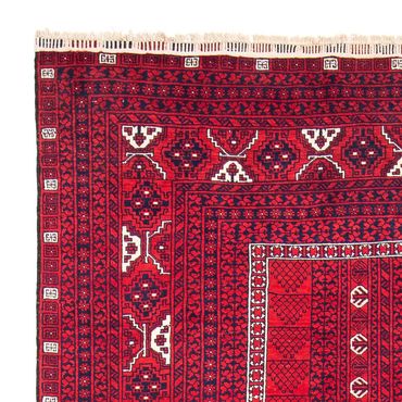 Turkaman Rug - 233 x 157 cm - dark red