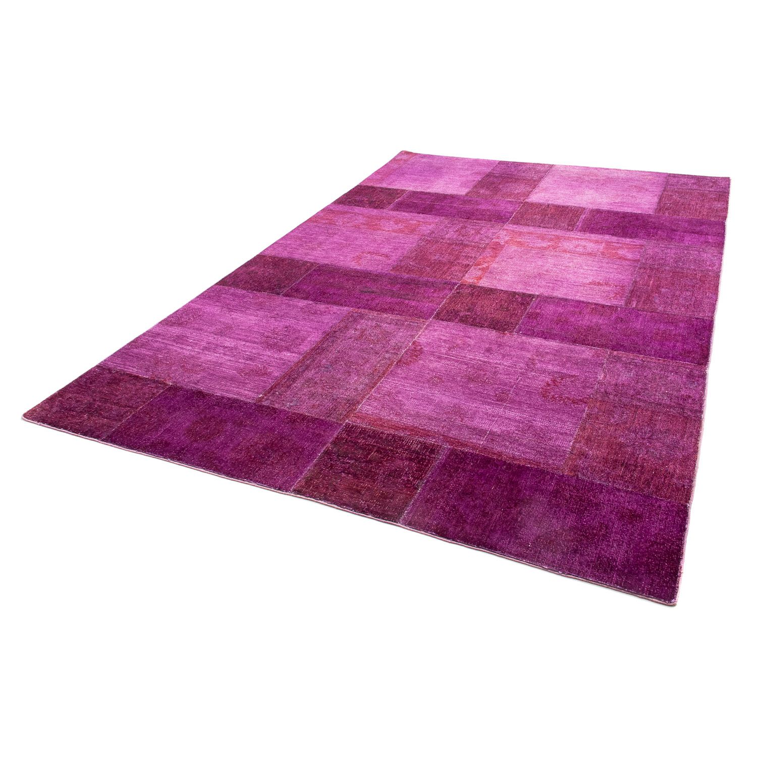 Patchwork Rug - 271 x 182 cm - purple