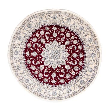 Perser Rug - Nain round  - 245 x 245 cm - dark red