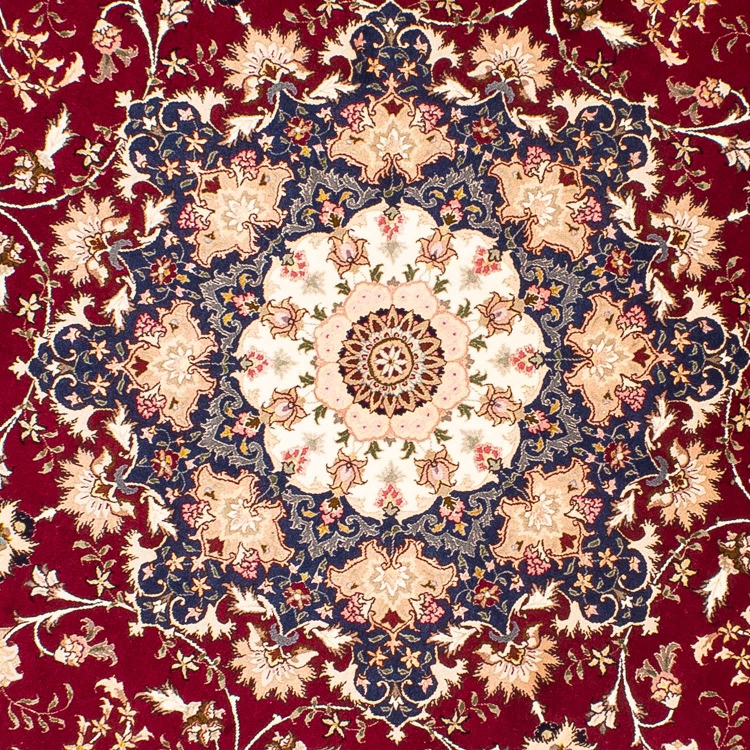 Perser Rug - Tabriz - Royal round  - 250 x 250 cm - dark red