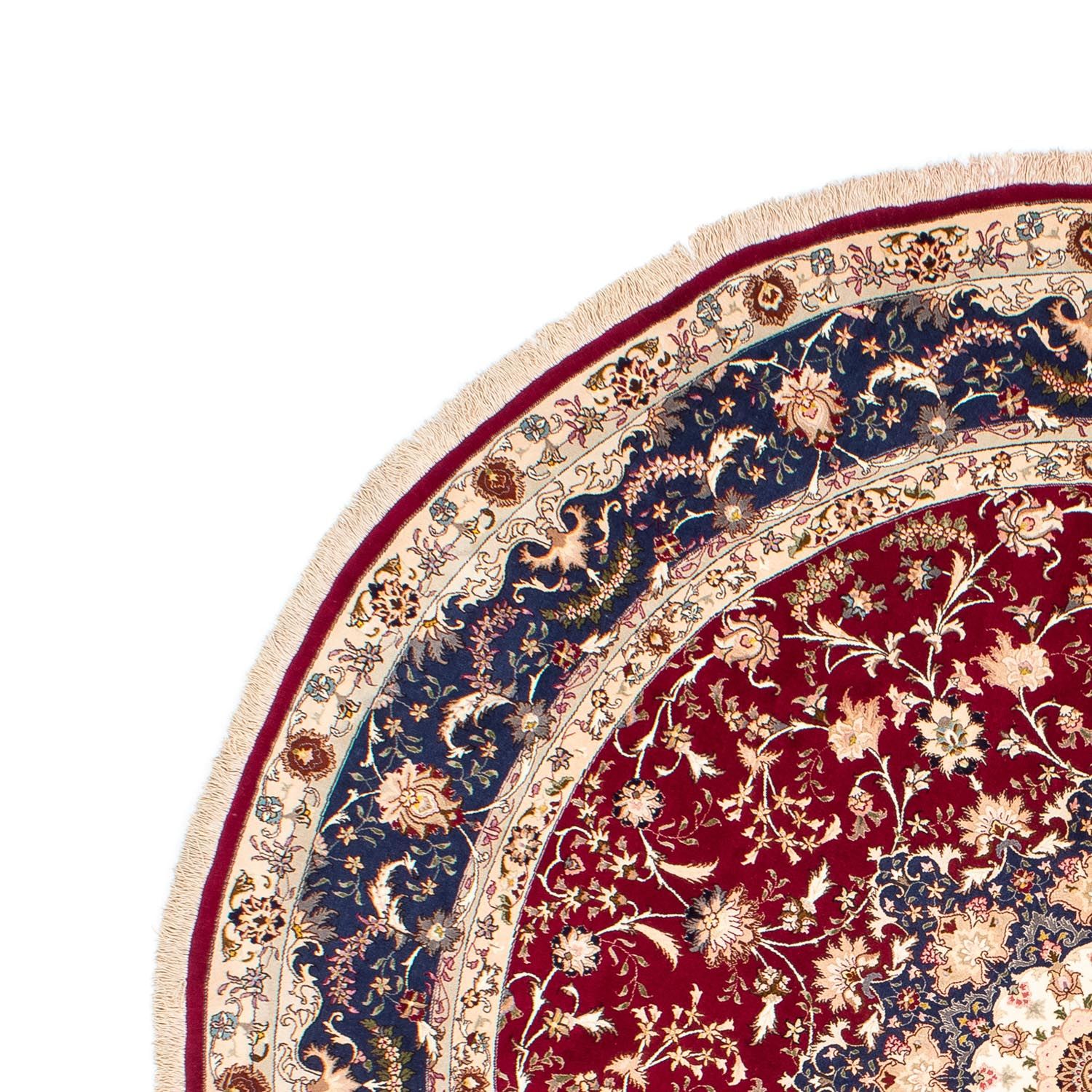 Perser Rug - Tabriz - Royal round  - 250 x 250 cm - dark red