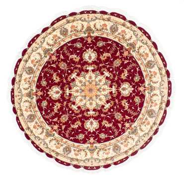 Perser Rug - Tabriz - Royal round  - 150 x 150 cm - dark red