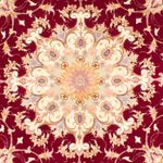 Perser Rug - Tabriz - Royal round  - 150 x 150 cm - dark red