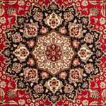 Perser Rug - Tabriz - Royal round  - 253 x 253 cm - dark red