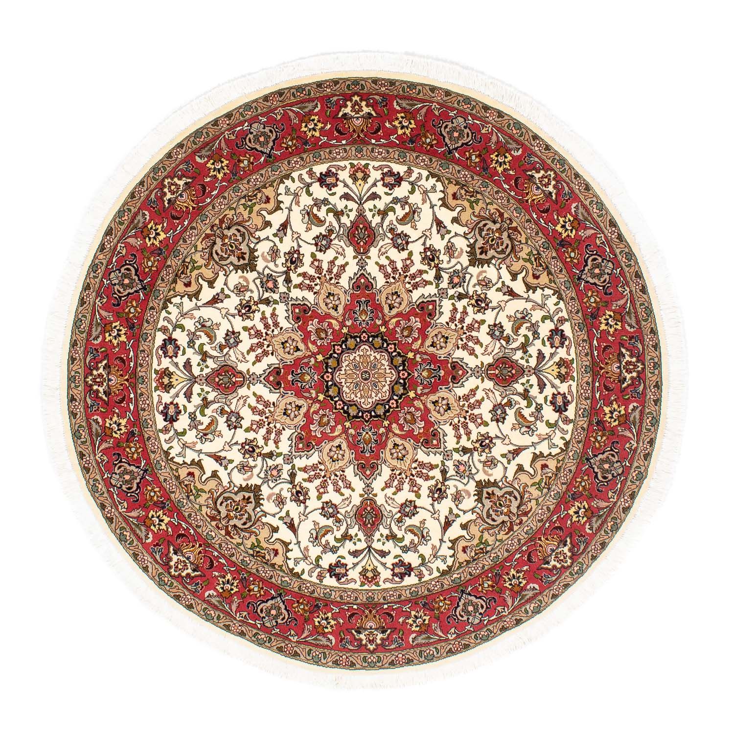 Perser Rug - Tabriz - Royal round  - 148 x 148 cm - beige