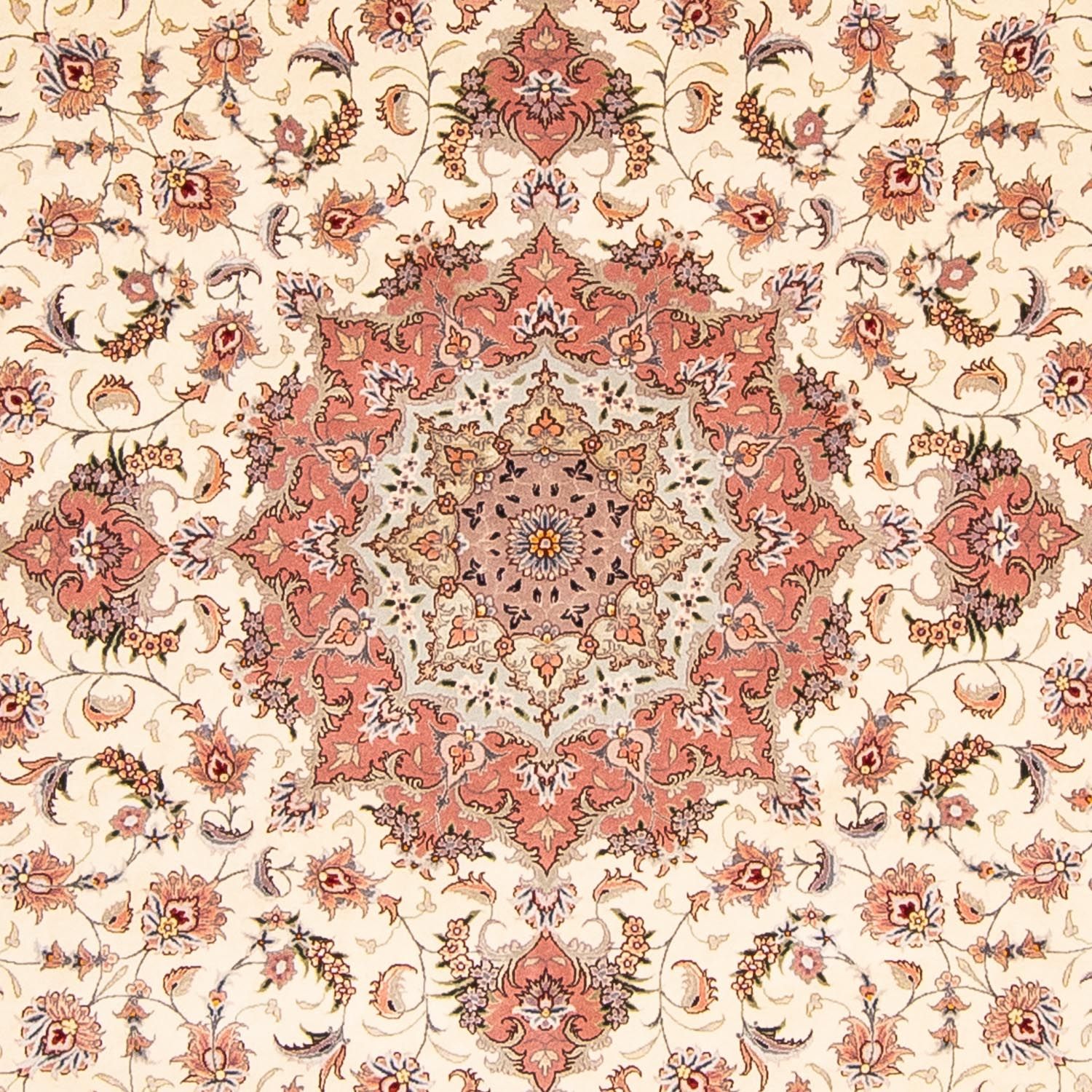 Perser Rug - Tabriz - Royal round  - 250 x 250 cm - beige