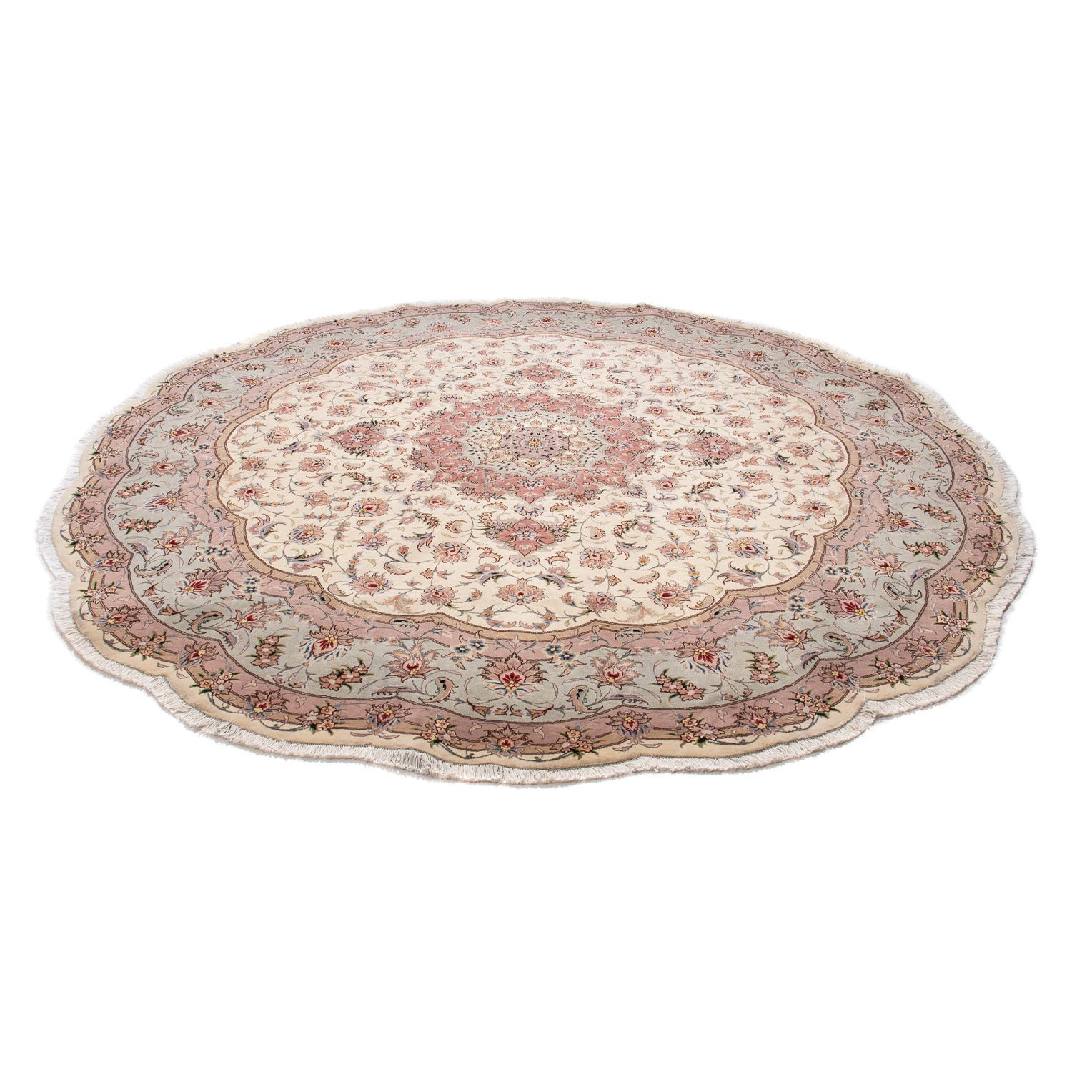 Perser Rug - Tabriz - Royal round  - 250 x 250 cm - beige