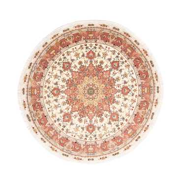 Perser Rug - Tabriz - Royal round  - 207 x 207 cm - beige