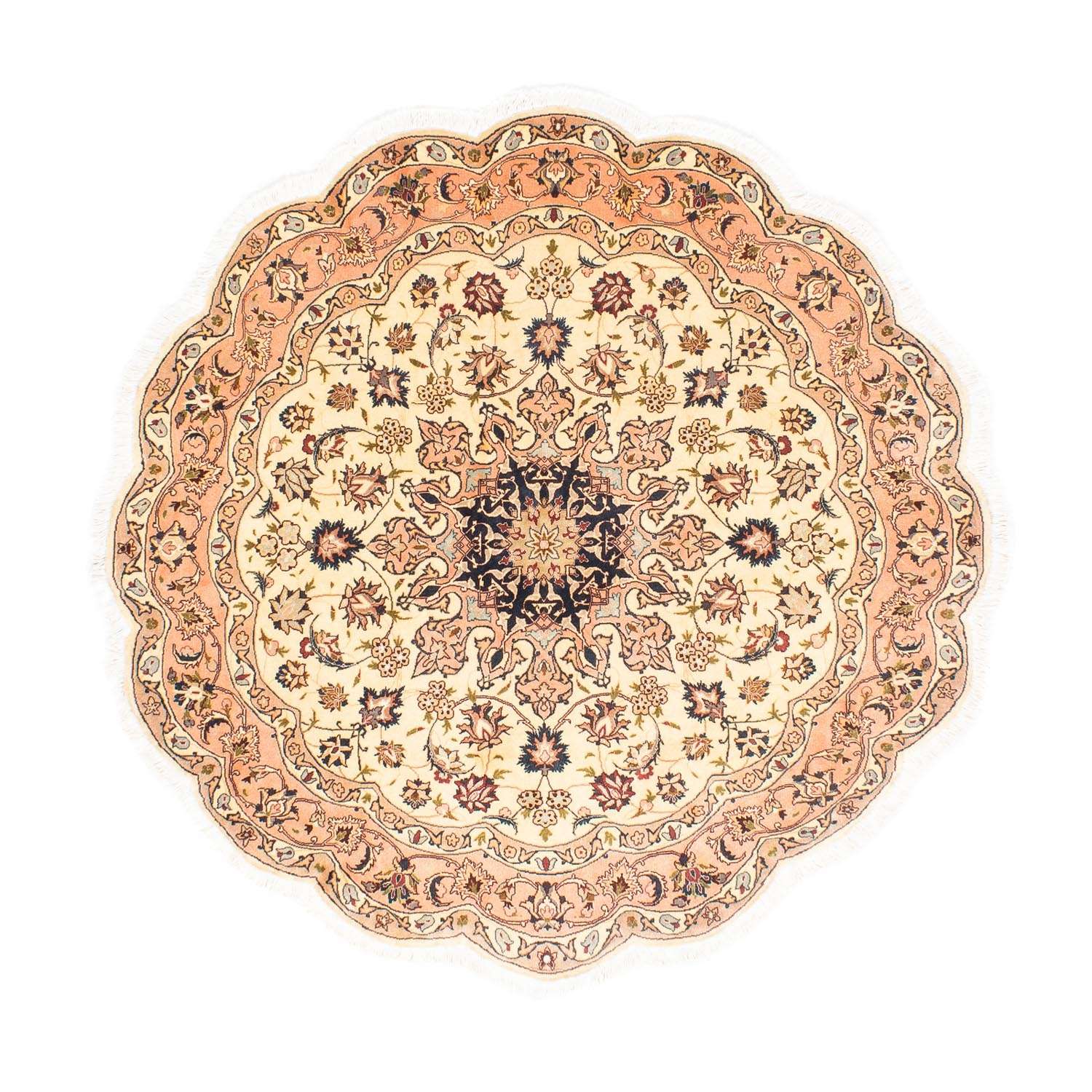 Perser Rug - Tabriz - Royal round  - 150 x 150 cm - beige