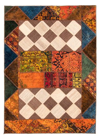 Patchwork Rug - 229 x 163 cm - multicolored