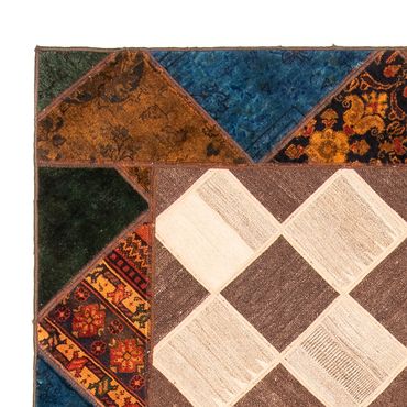 Patchwork Rug - 229 x 163 cm - multicolored