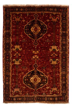 Perser Rug - Nomadic - 307 x 206 cm - dark red