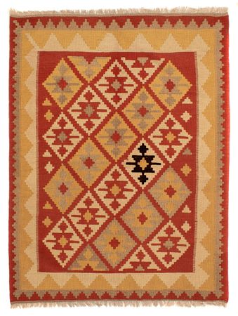 Kelim Rug - Oriental - 198 x 150 cm - red