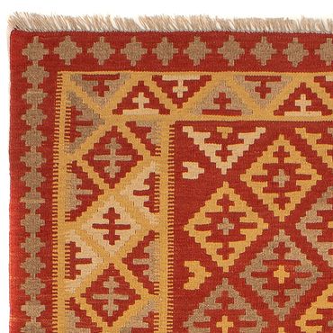 Kelim Rug - Oriental - 205 x 150 cm - dark red