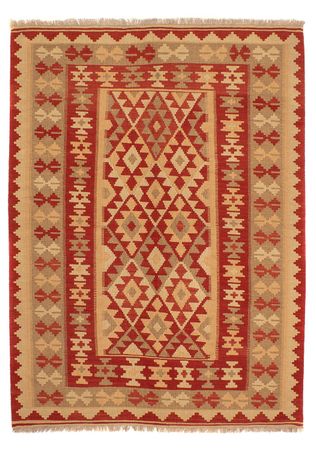 Kelim Rug - Oriental - 198 x 146 cm - dark red