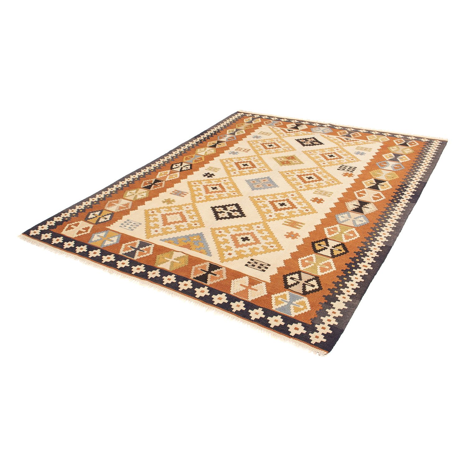 Kelim Rug - Oriental - 208 x 160 cm - brown