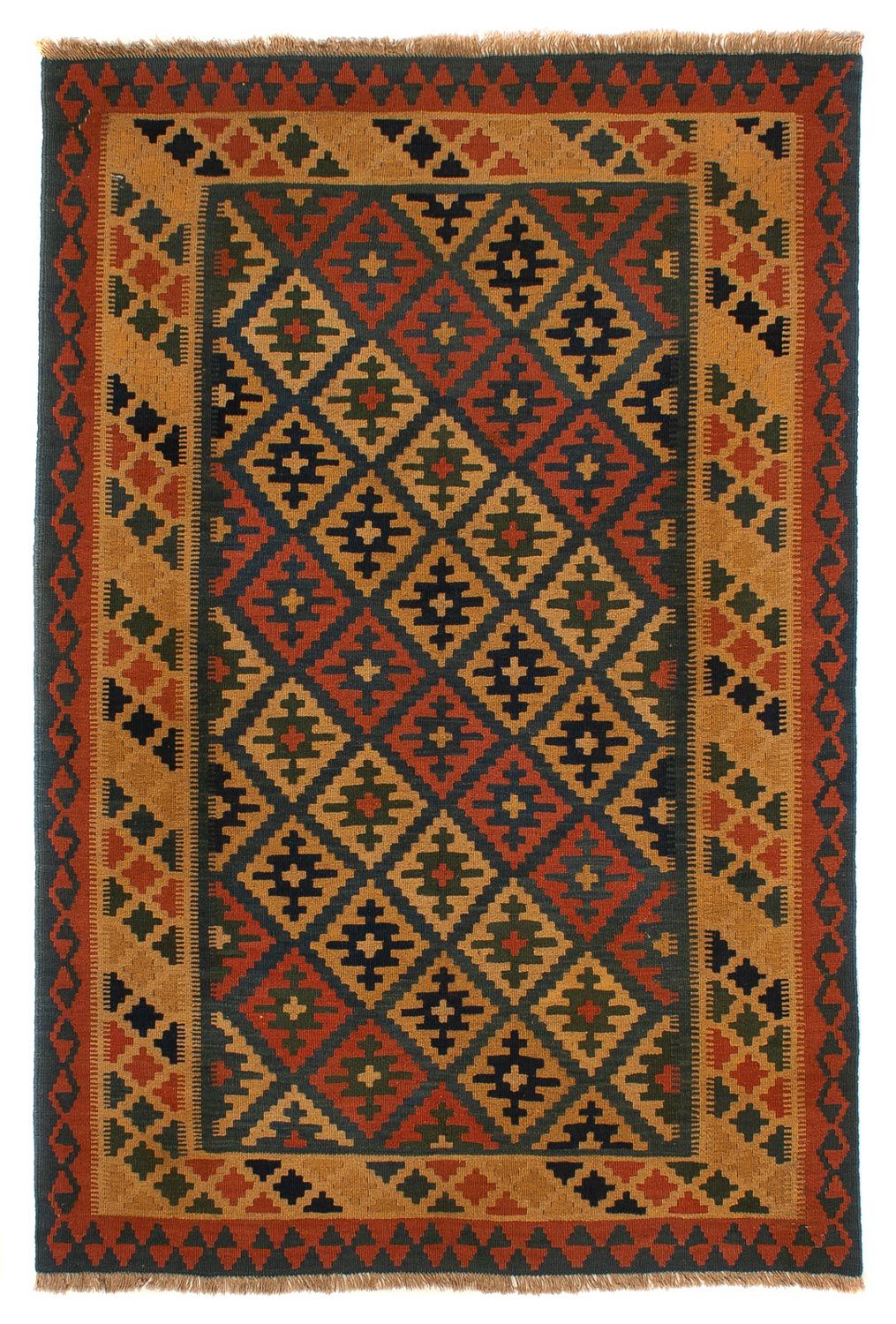 Kelim Rug - Oriental - 203 x 158 cm - multicolored