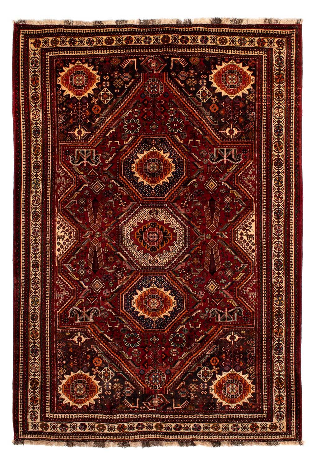 Perser Rug - Nomadic - 310 x 210 cm - dark red