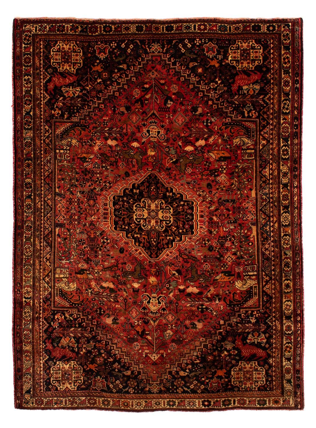 Perser Rug - Nomadic - 268 x 205 cm - dark red