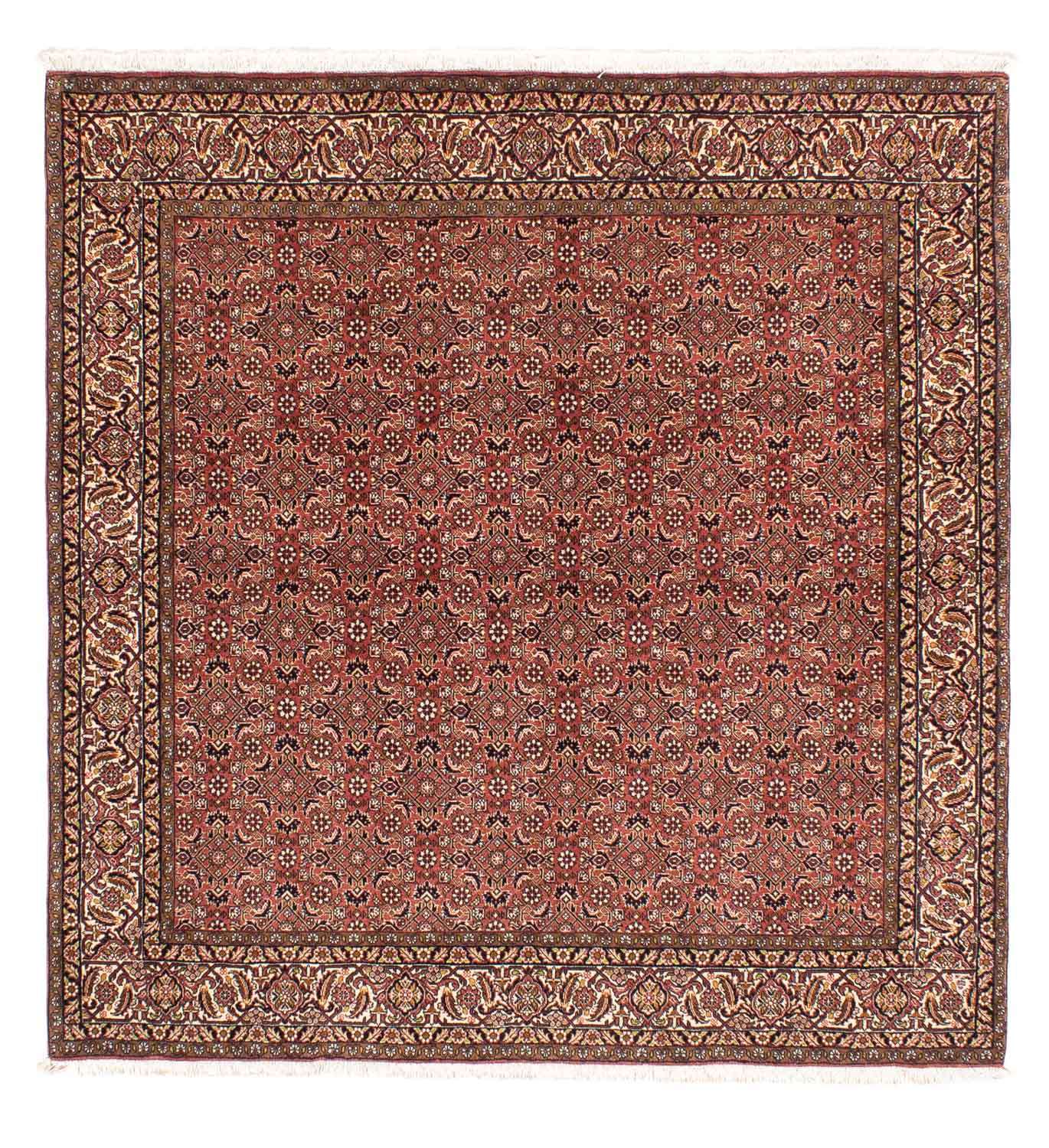 Perser Rug - Bidjar square  - 200 x 195 cm - light red