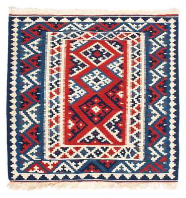 Kelim Rug - Oriental square  - 103 x 103 cm - multicolored