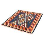 Kelim Rug - Oriental square  - 100 x 98 cm - dark blue