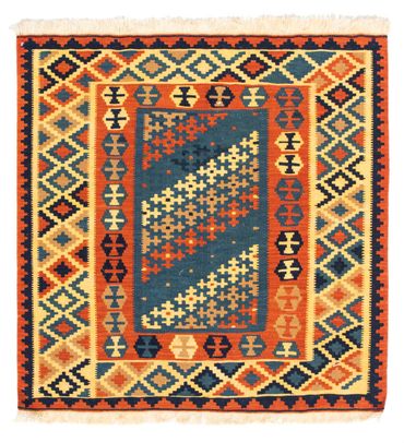 Kelim Rug - Oriental square  - 105 x 100 cm - multicolored