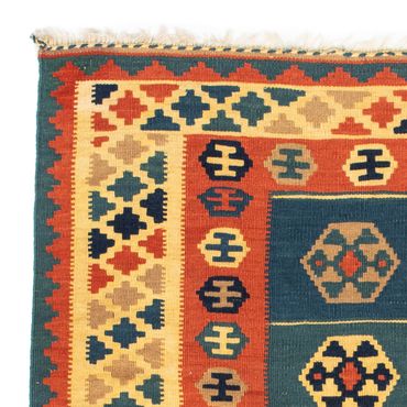 Kelim Rug - Oriental square  - 100 x 100 cm - multicolored