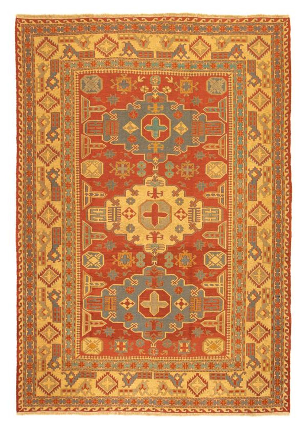 Kelim Rug - Oriental - 248 x 206 cm - dark red