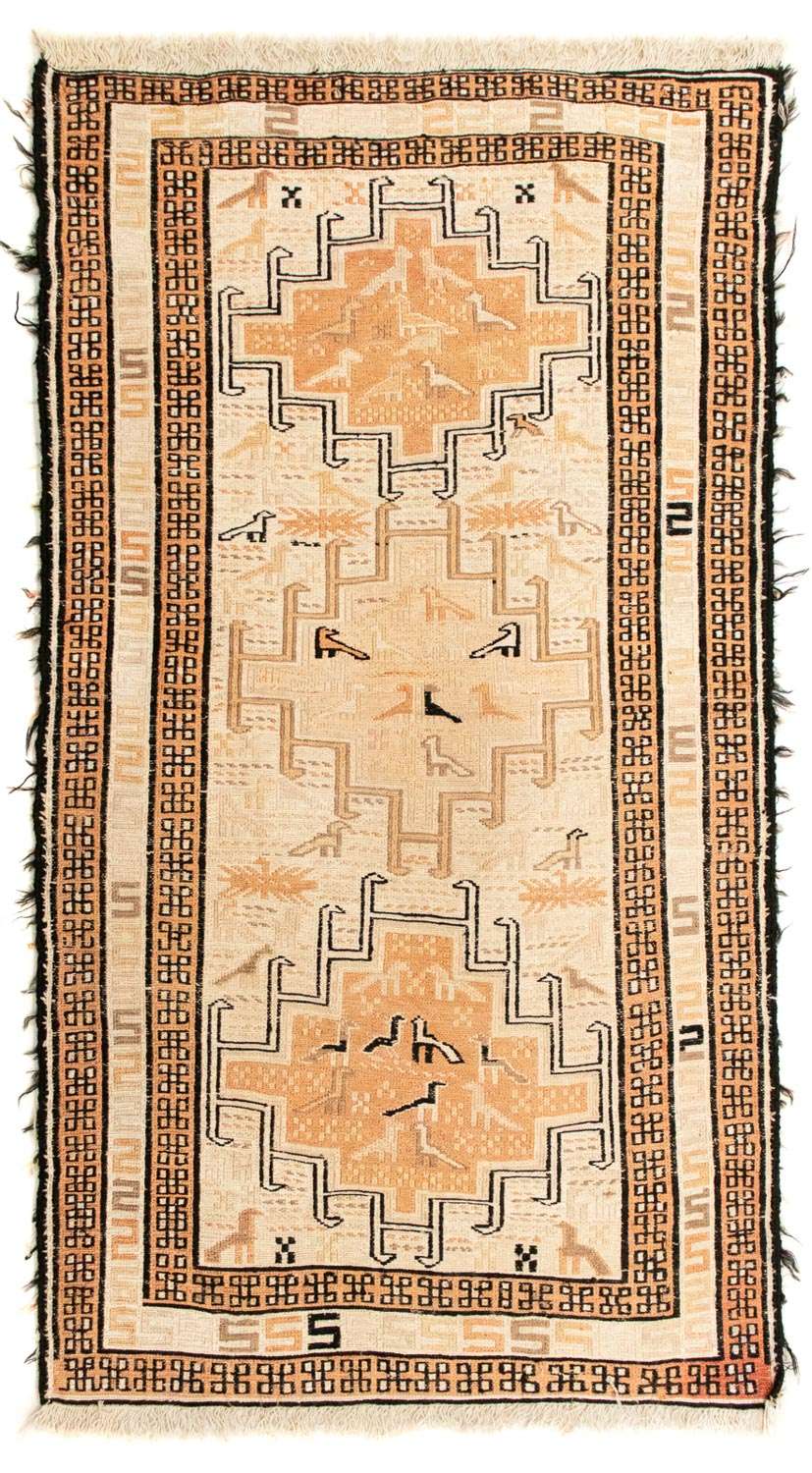 Kelim Rug - Oriental - 107 x 63 cm - beige