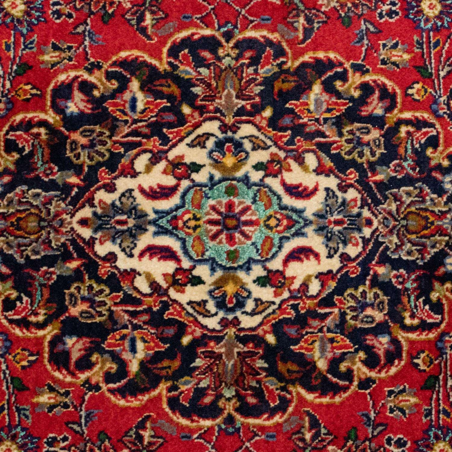 Perser Rug - Keshan - 224 x 140 cm - red
