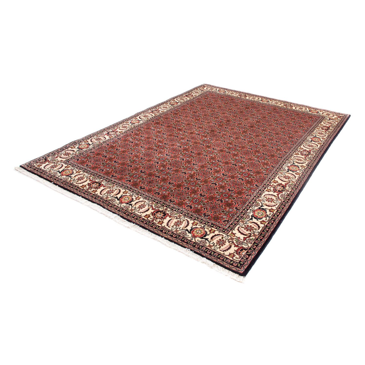 Perser Rug - Bidjar - 245 x 177 cm - dark red