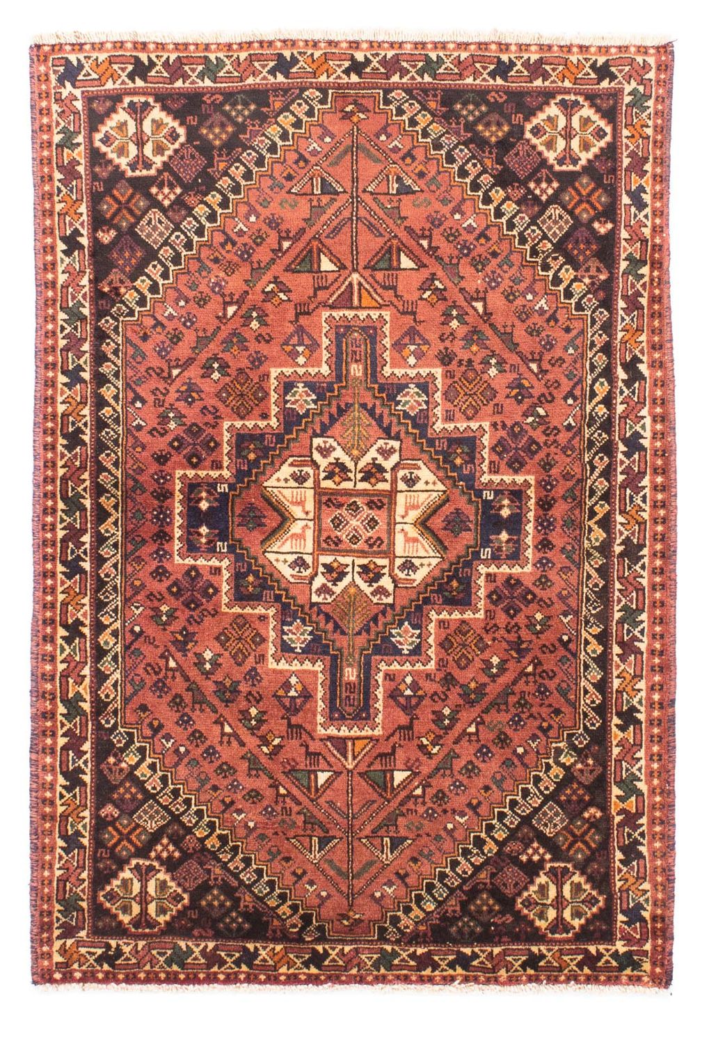 Perser Rug - Nomadic - 161 x 108 cm - light red