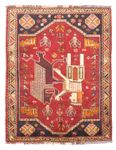 Perser Rug - Nomadic - 167 x 120 cm - dark red