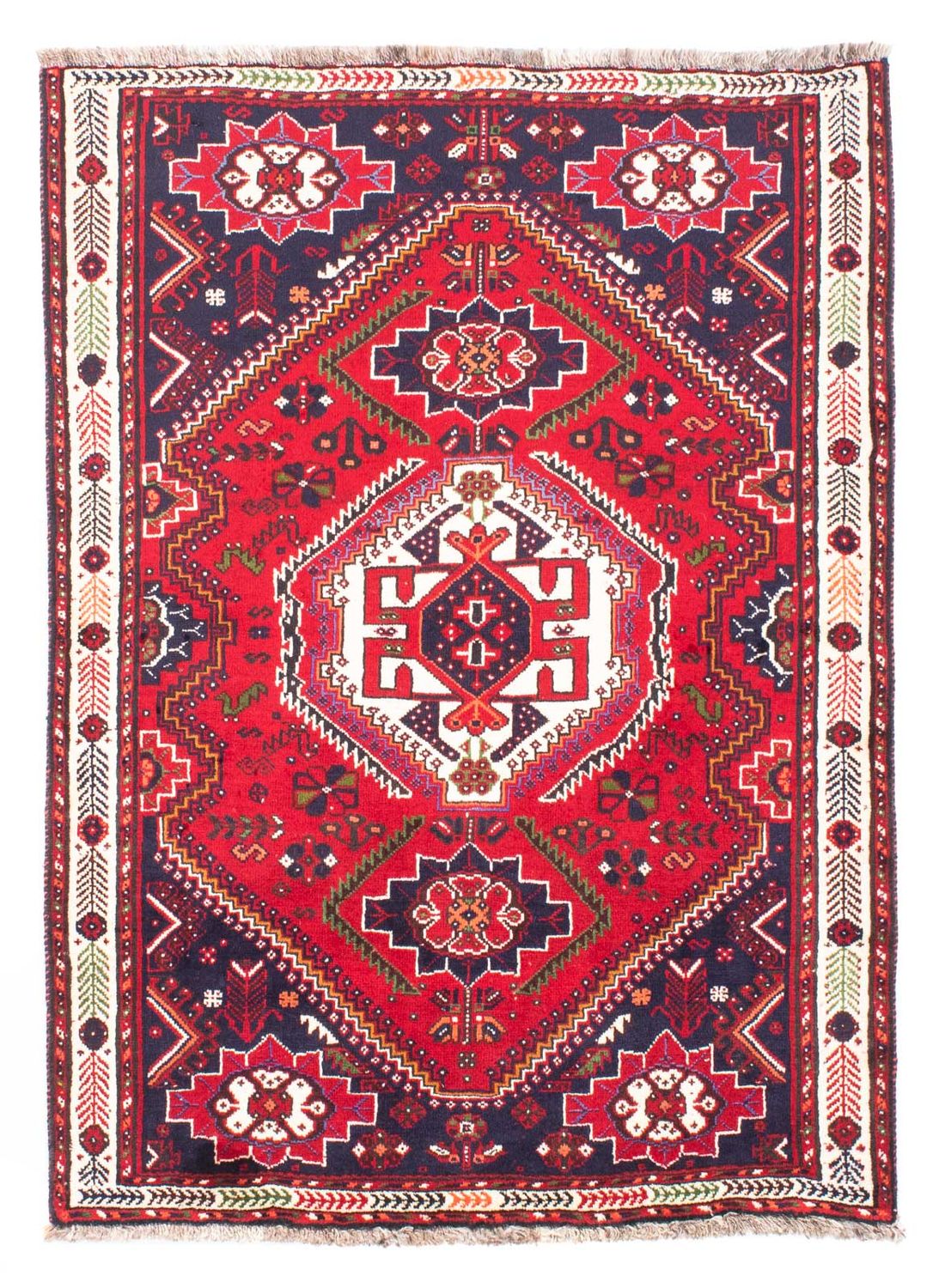 Perser Rug - Nomadic - 158 x 117 cm - dark red