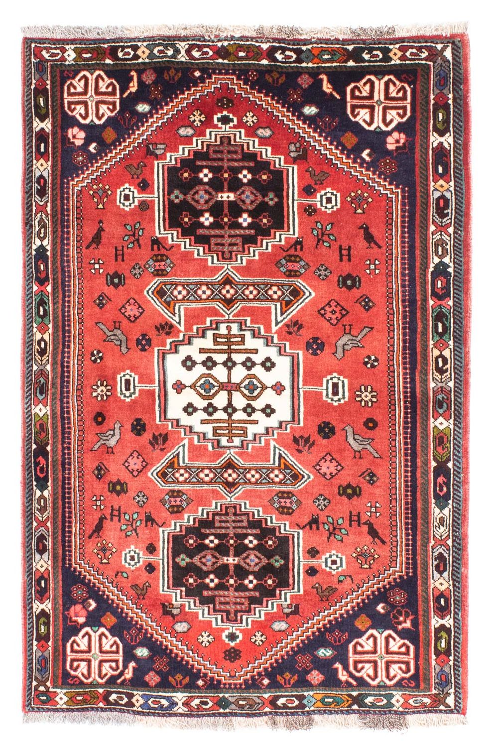 Perser Rug - Nomadic - 170 x 116 cm - dark red