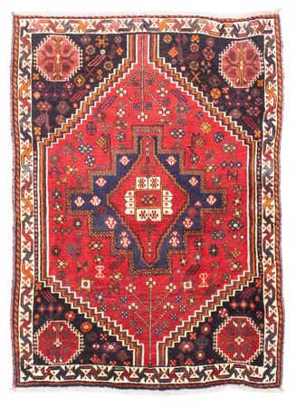 Perser Rug - Nomadic - 159 x 121 cm - dark red