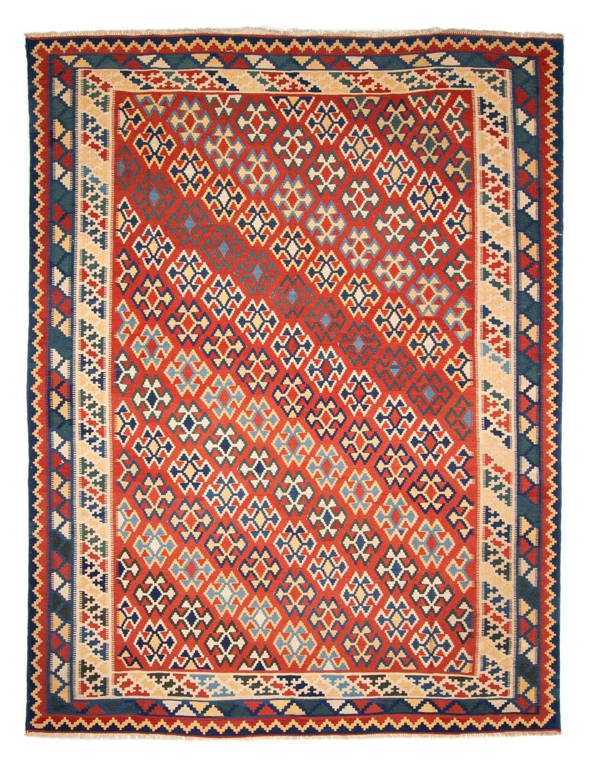 Kelim Rug - Oriental - 400 x 293 cm - dark red