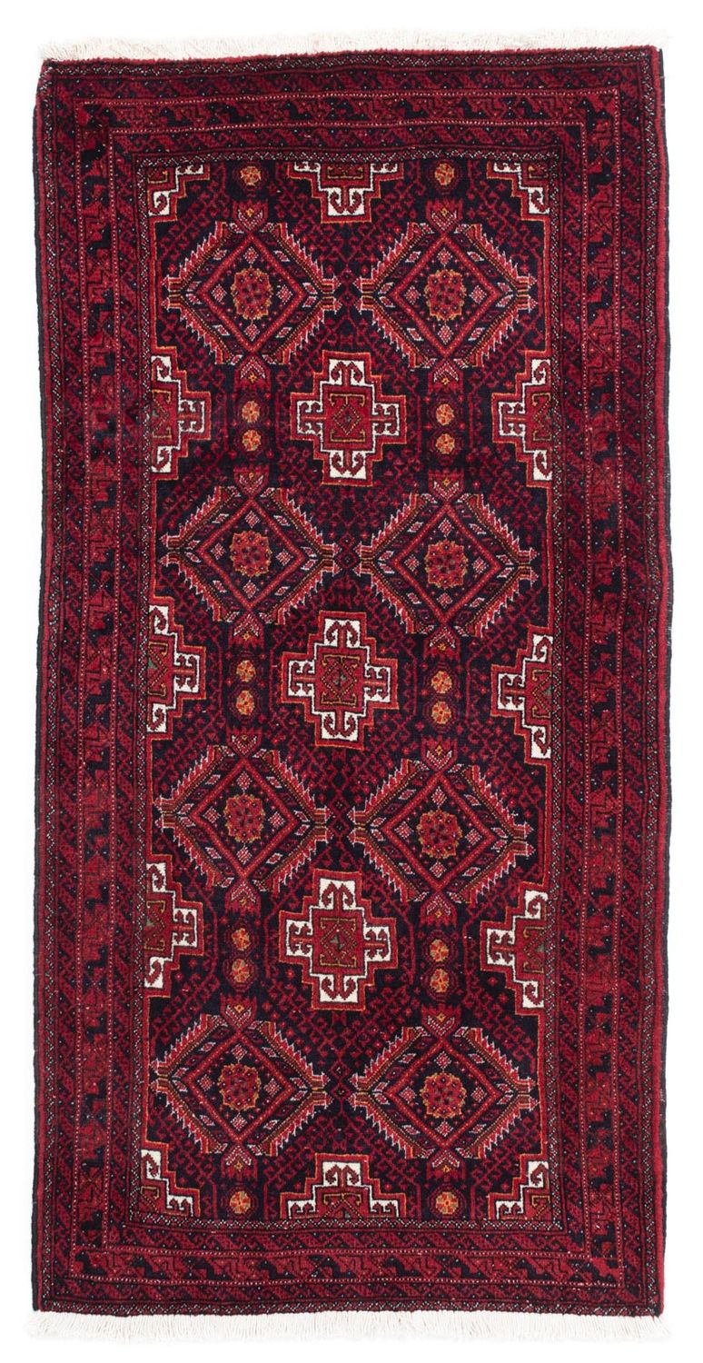 Belutsch Rug - 164 x 87 cm - dark red