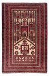 Belutsch Rug - 138 x 89 cm - dark red