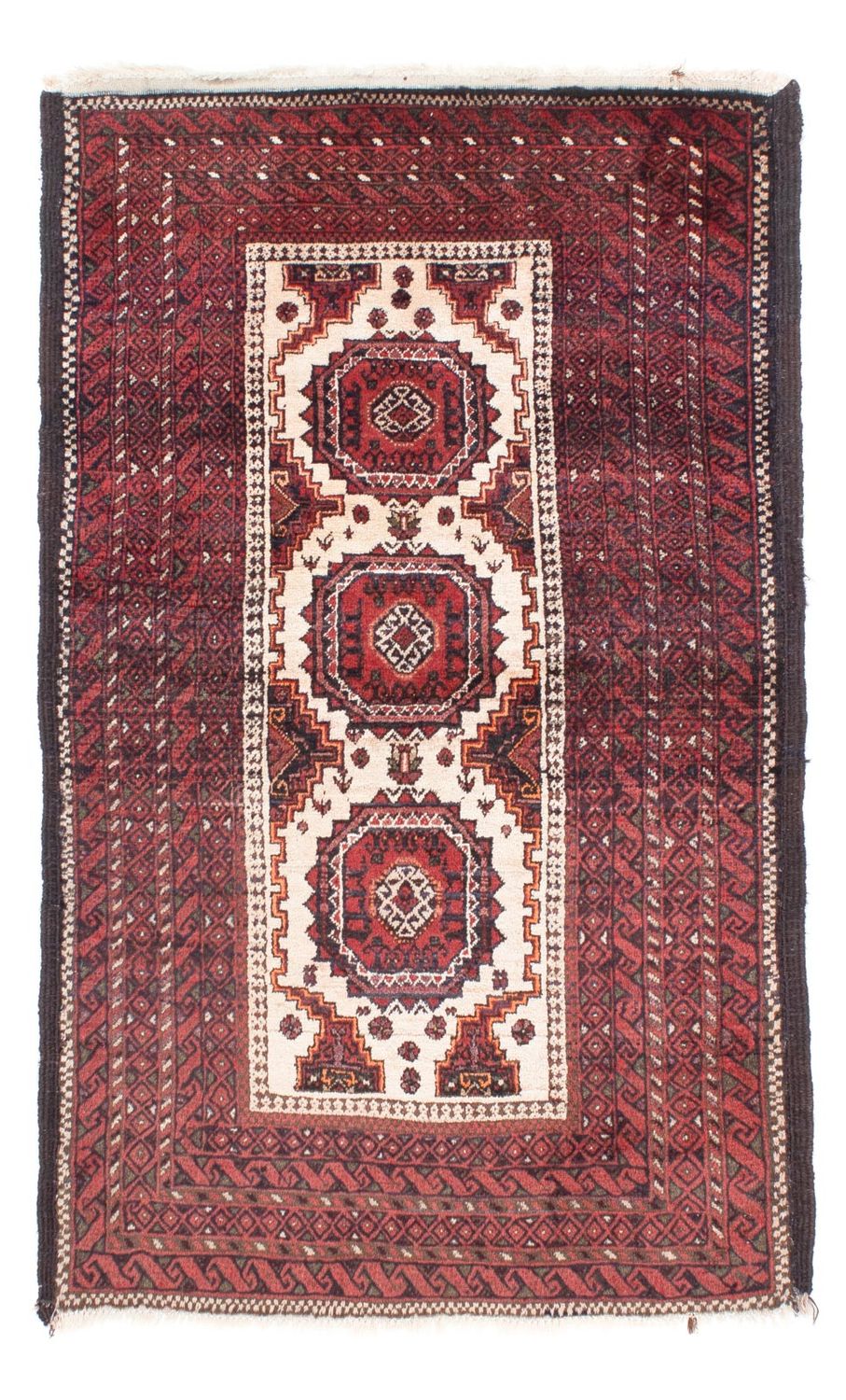 Belutsch Rug - 144 x 92 cm - dark red