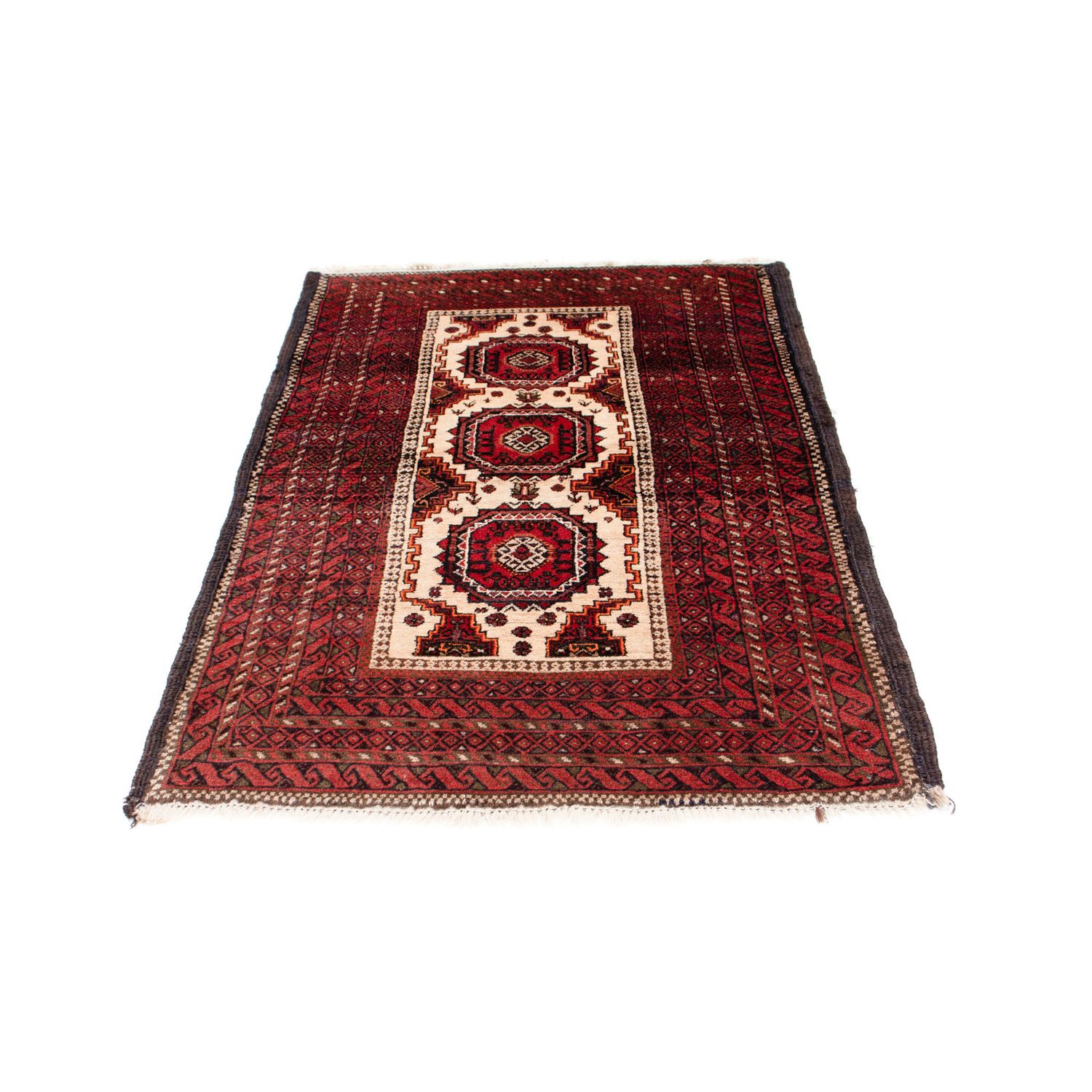 Belutsch Rug - 144 x 92 cm - dark red